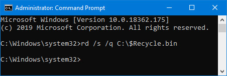 how to fix recycle bin corrupt error