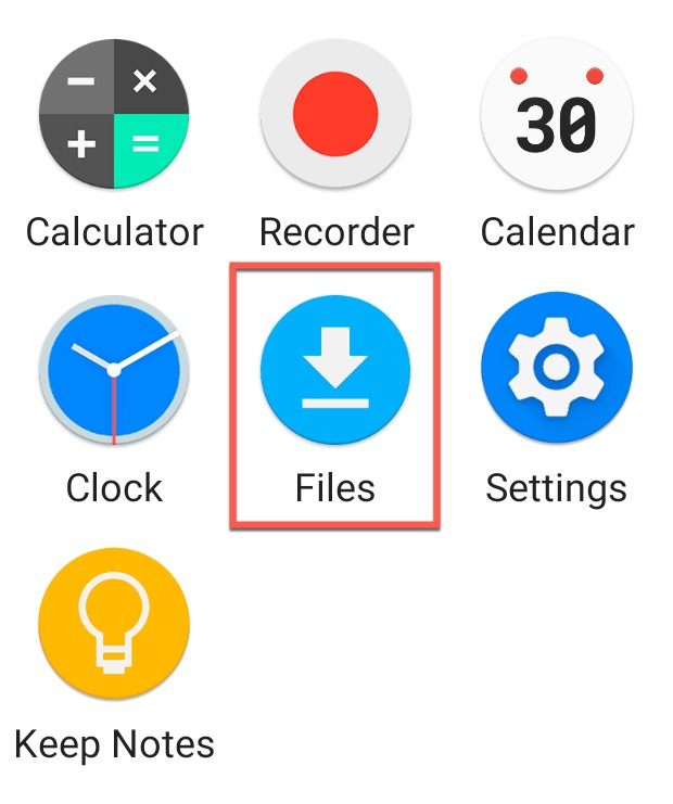 icono app archivos android