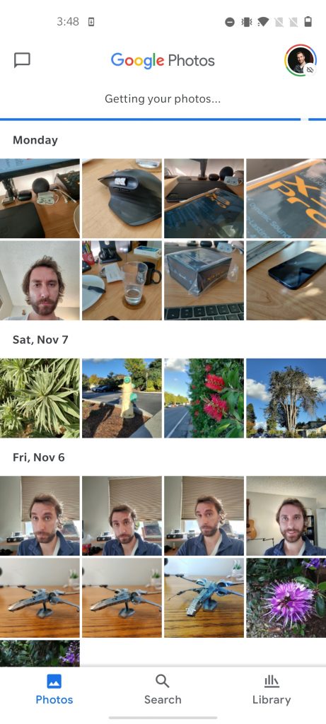 Library in Google Photos