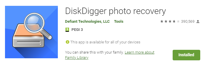 disk digger play store