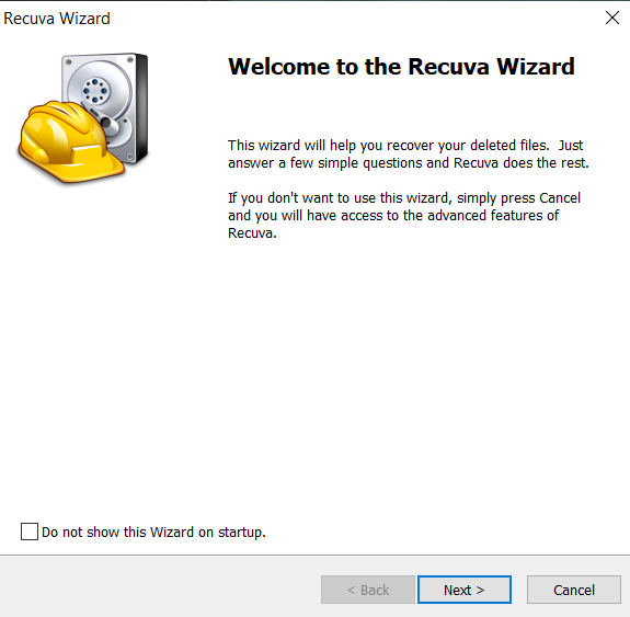 Recuva Wizard