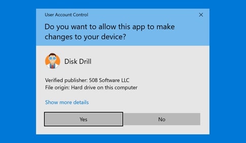 disk drill setup