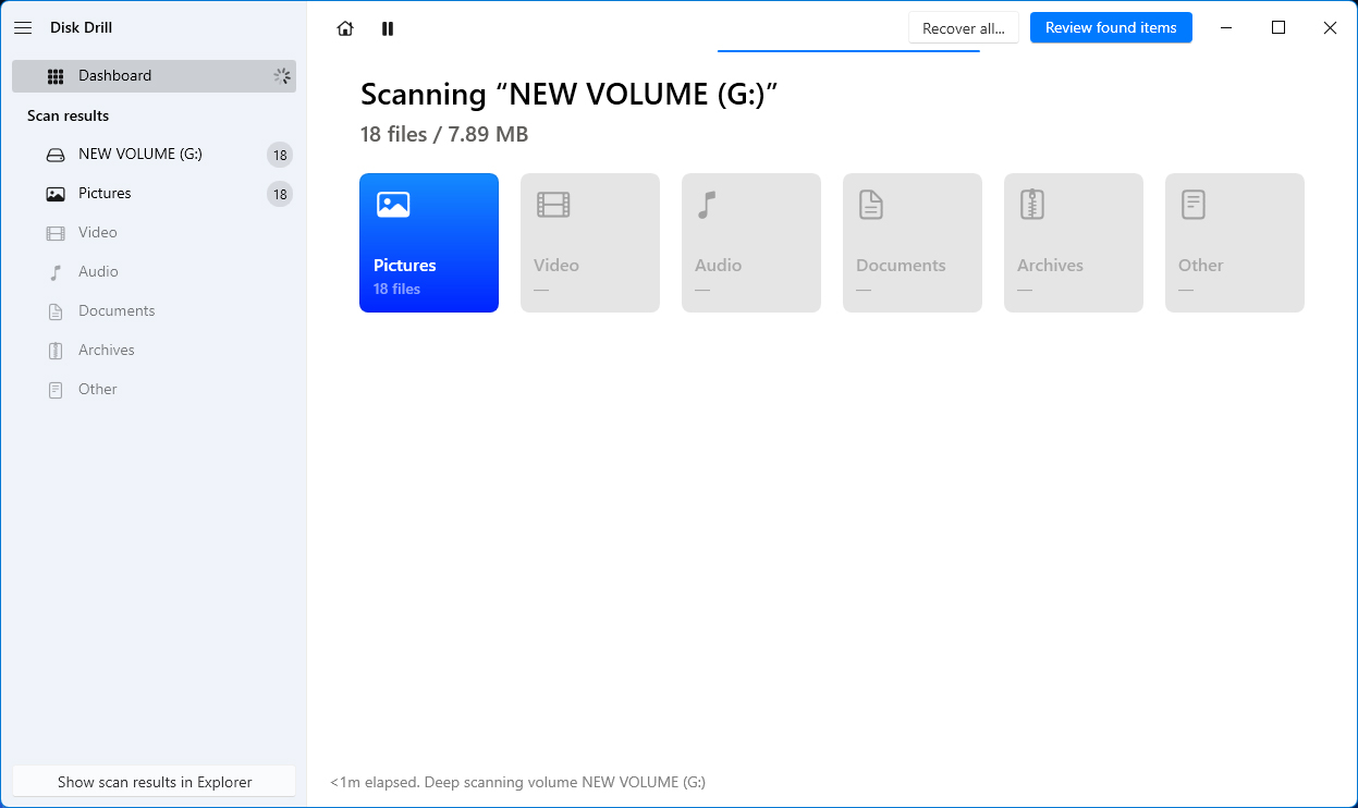 scan fat32 partition with disk drill