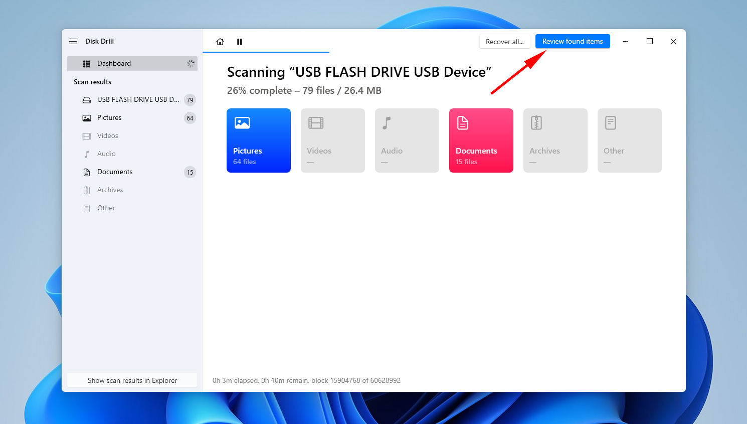 Checking what files were discovered.