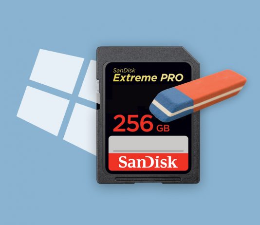 format sandisk sd card