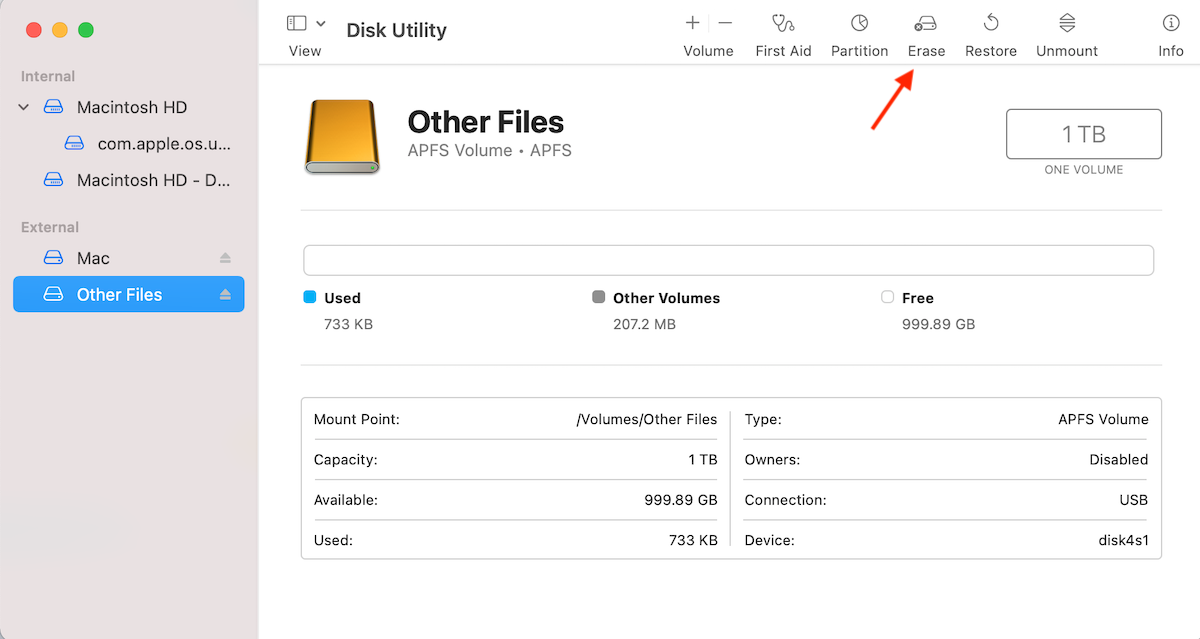 how to format a partition on Mac