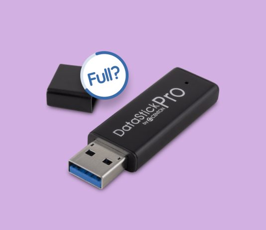 flash drive is empty but says full