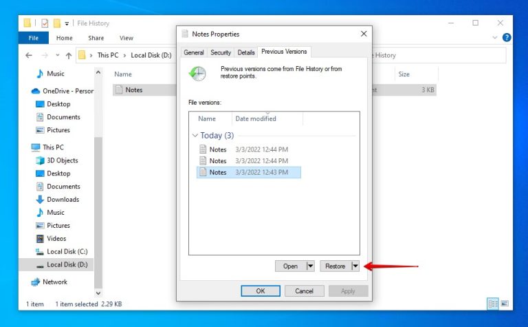 How to Restore a File to a Previous Version on Windows (Guide)