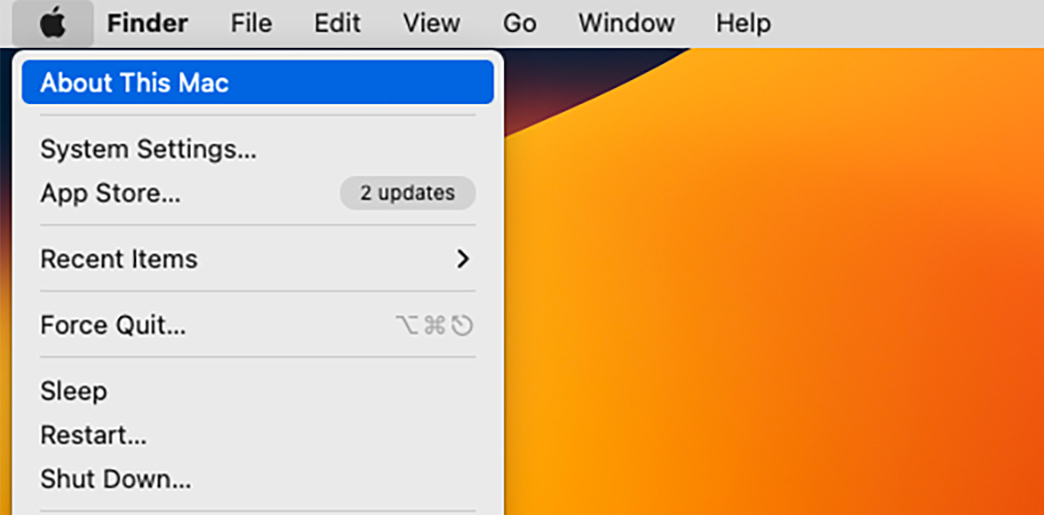 apple menu about this mac
