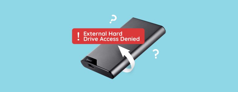 Ekstern harddisk tilgang nektet feil og hvordan fikse det