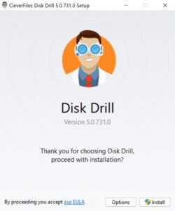 installer disk drill sur pc