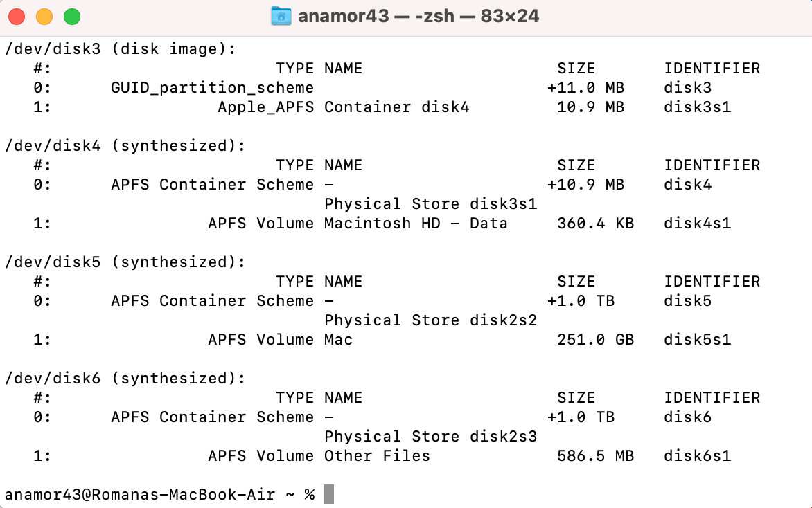 terminal-diskutil-list