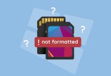 sd card won't format