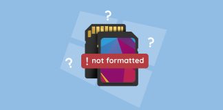 sd card won't format