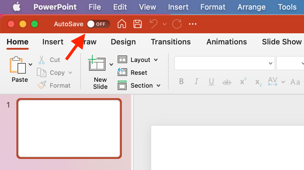 autosave enabled powerpoint mac