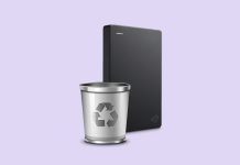 recycle bin on external drive