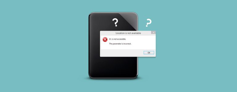 Le paramètre est incorrect Problème avec le disque dur externe : Comment réparer