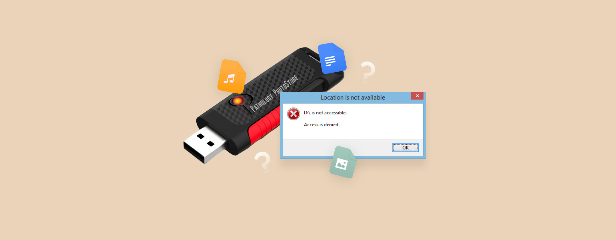 odmowa dostępu do dysku USB