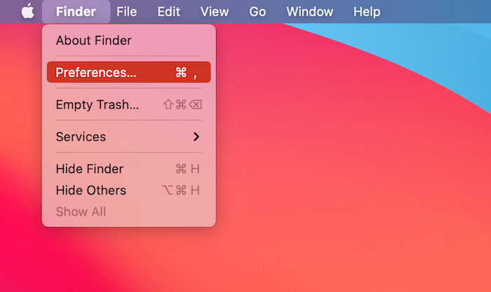 finder preferences