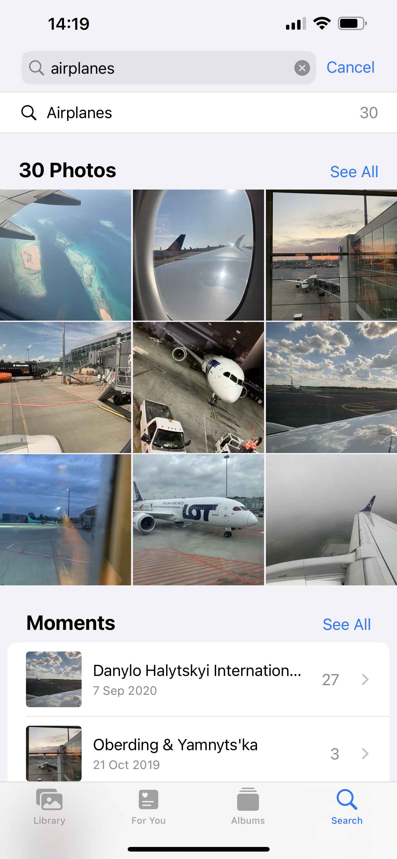 hakutyökalu valokuvat iphone
