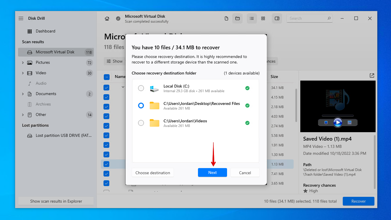 Finishing Sabrent data recovery.