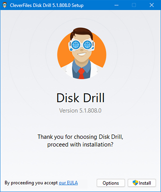 disk drill yükleyin