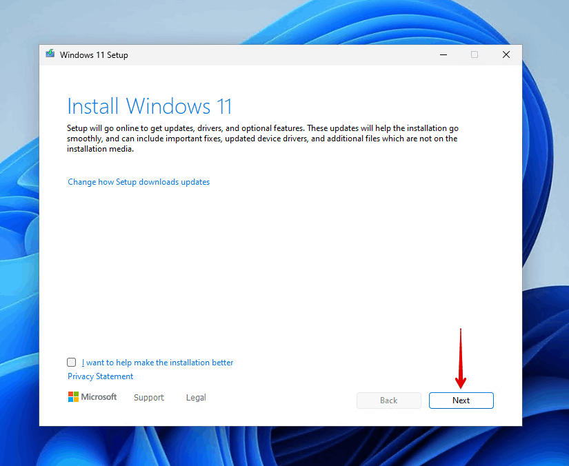 Installera Windows 11.