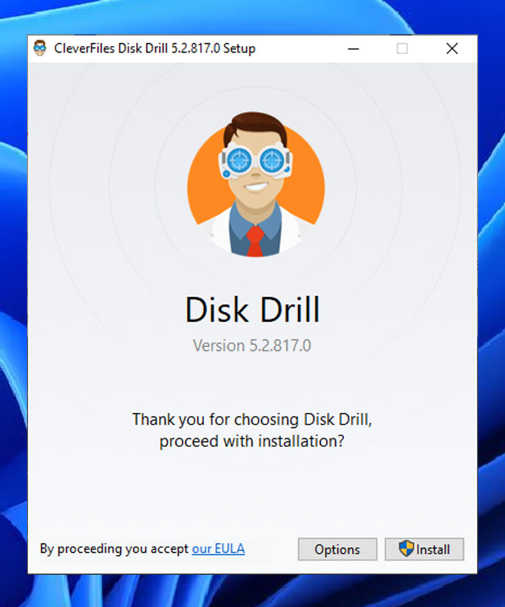 Instalacja Disk Drill