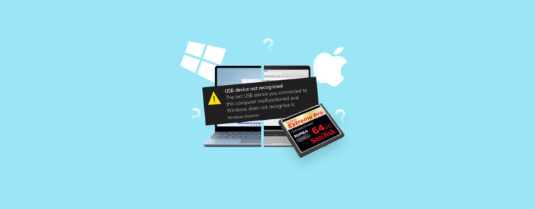 Hoe repareer je de fout ‘CompactFlash-kaart wordt niet herkend’ op Windows/Mac