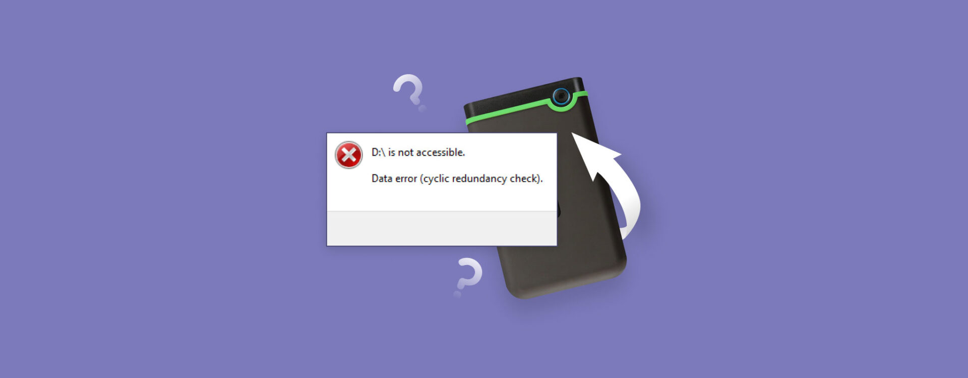 Comment réparer un disque dur externe avec une erreur de redondance cyclique