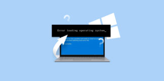 error loading operating system