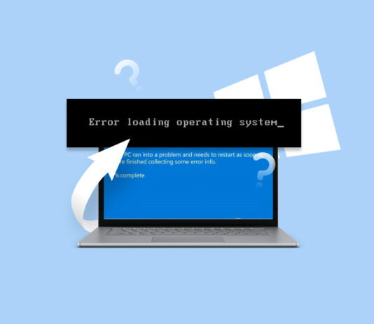 error loading operating system