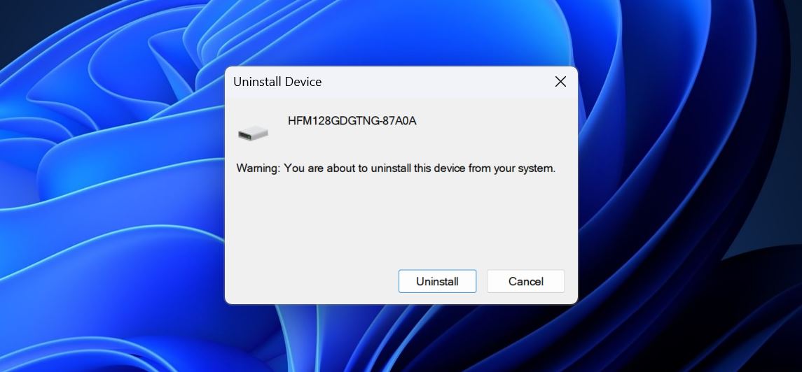 Uninstall device.