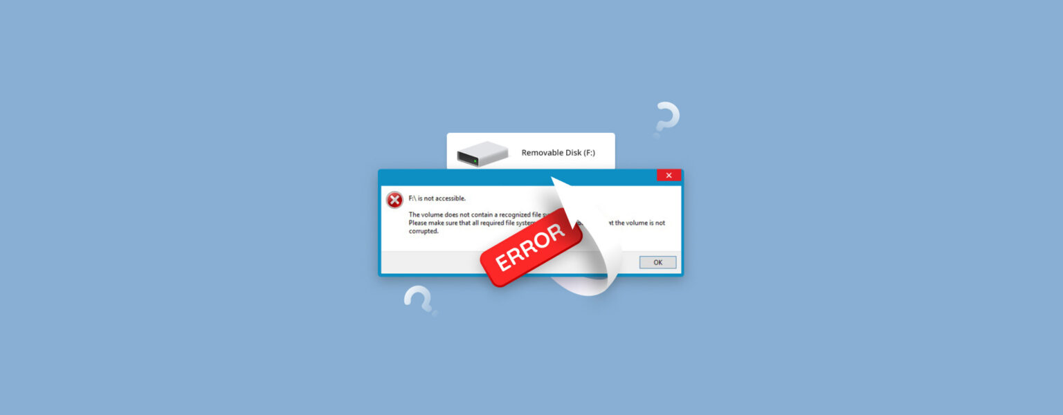 How to Fix Volume Does Not Contain a Recognized File System Error