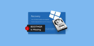 bootmgr is missing windows