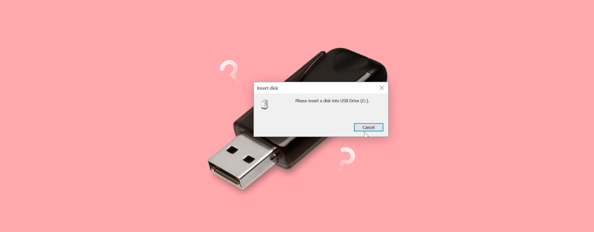 insert disk into usb drive