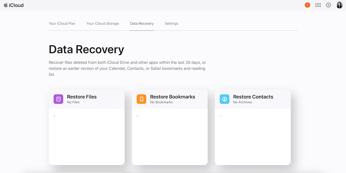 data recovery icloud mac