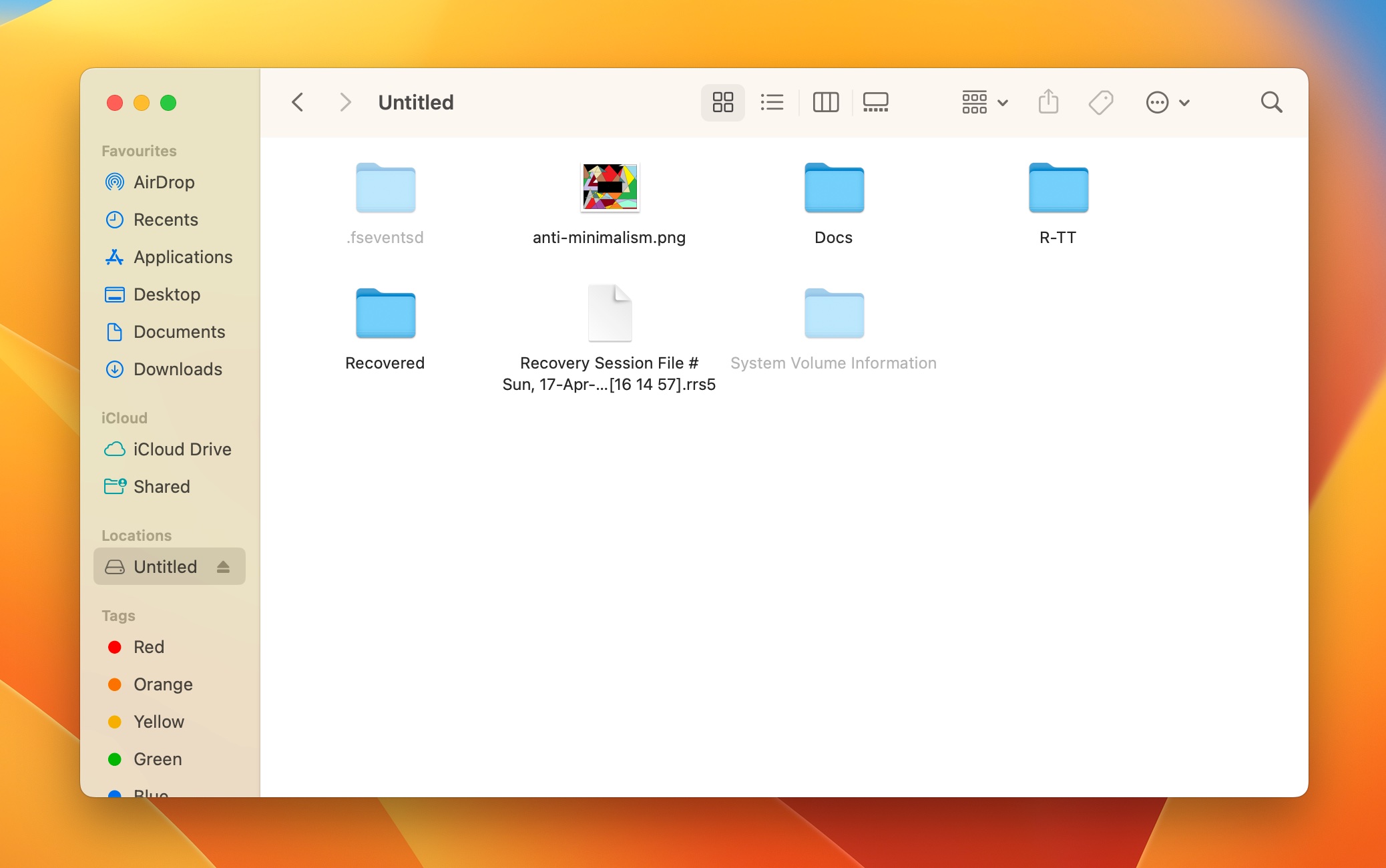 unhide files in macos