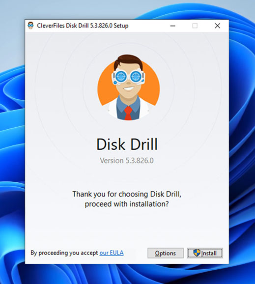 disk drill install