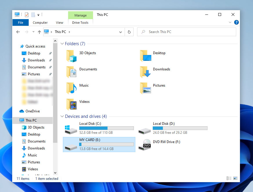 file explorer