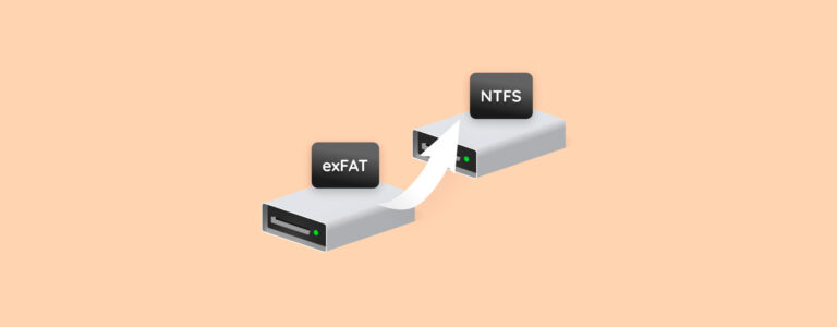 Kuinka muuntaa ExFAT NTFS:ksi menettämättä tietoja