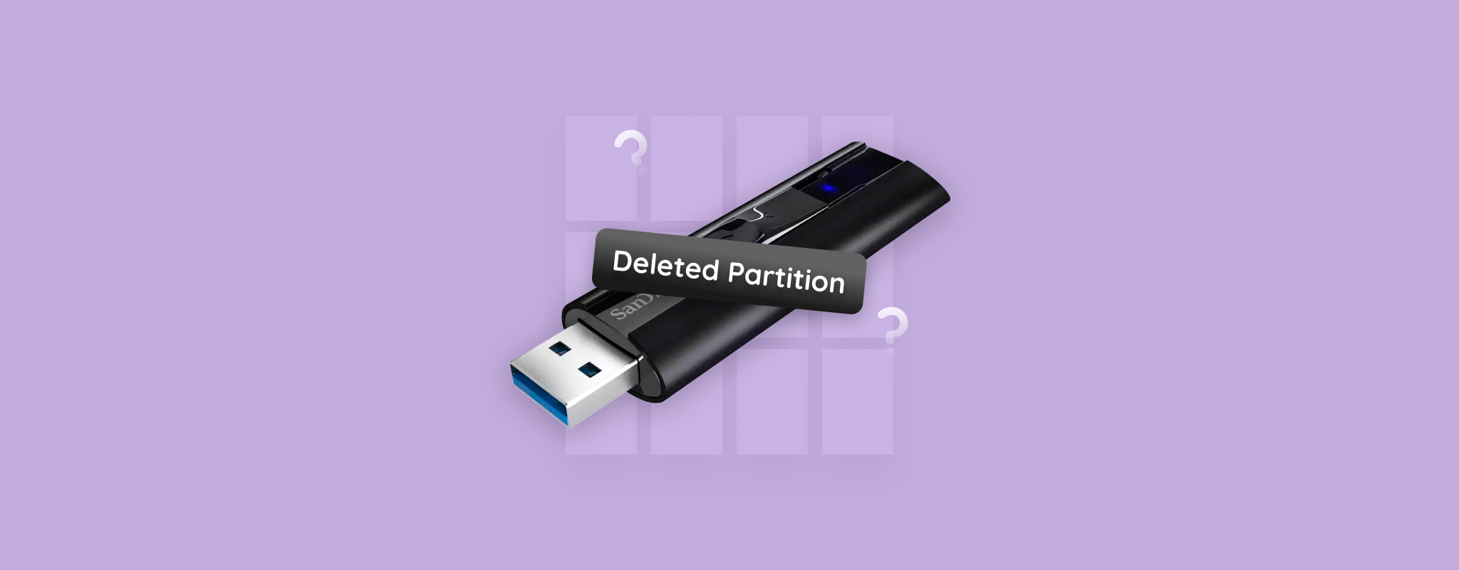 recover lost partition on usb drive