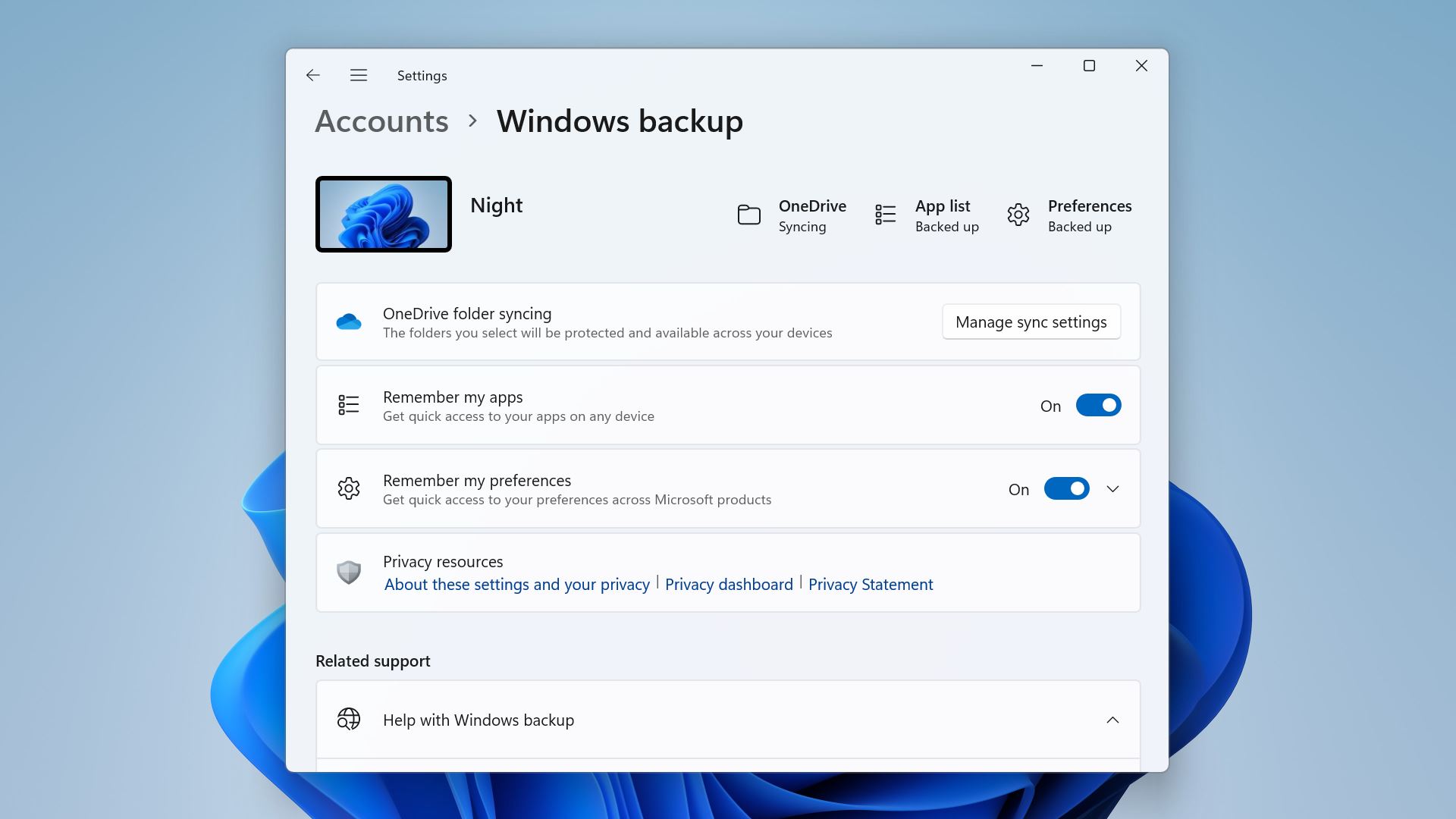 backup di Windows