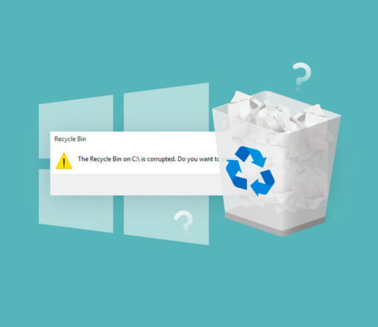 recycle bin corrupted