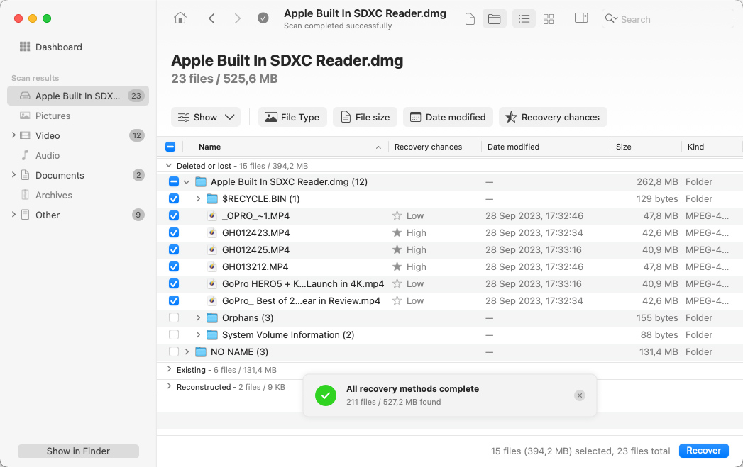 recuperar archivos desde tarjeta sd disk drill