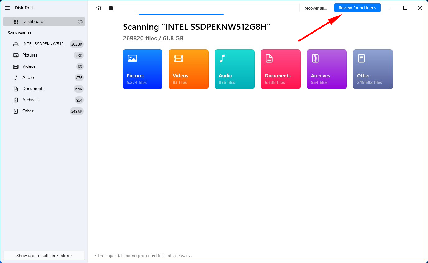 Bekijken wat Disk Drill heeft gevonden.