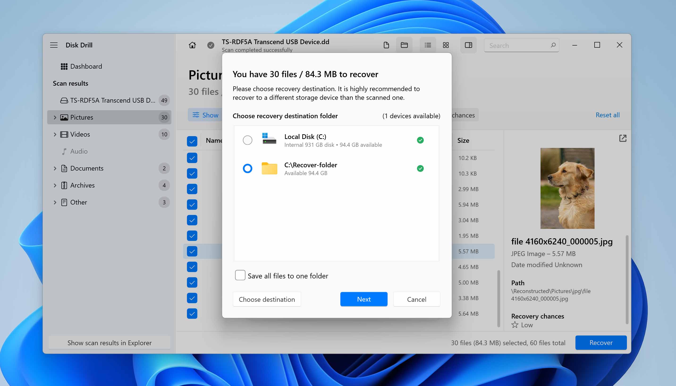 recover files with disk drill