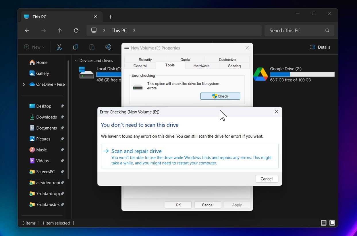 Error Checking Tool