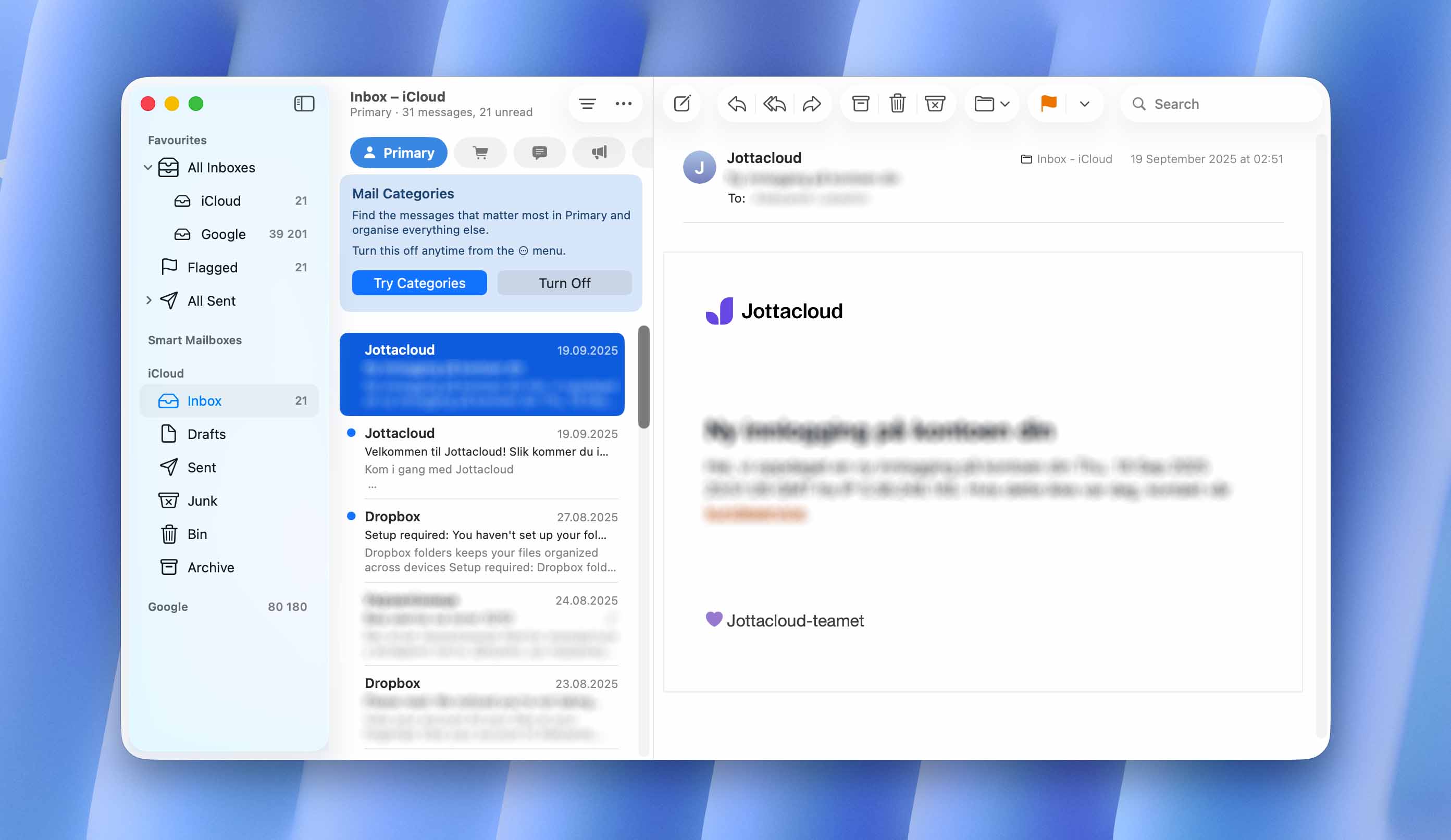 open mail app