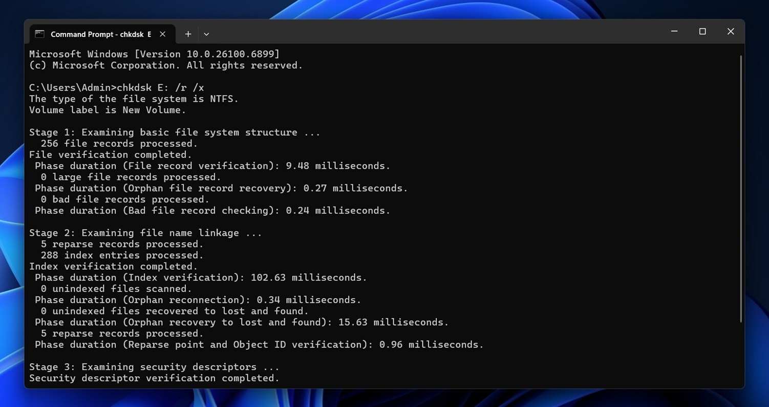 chkdsk